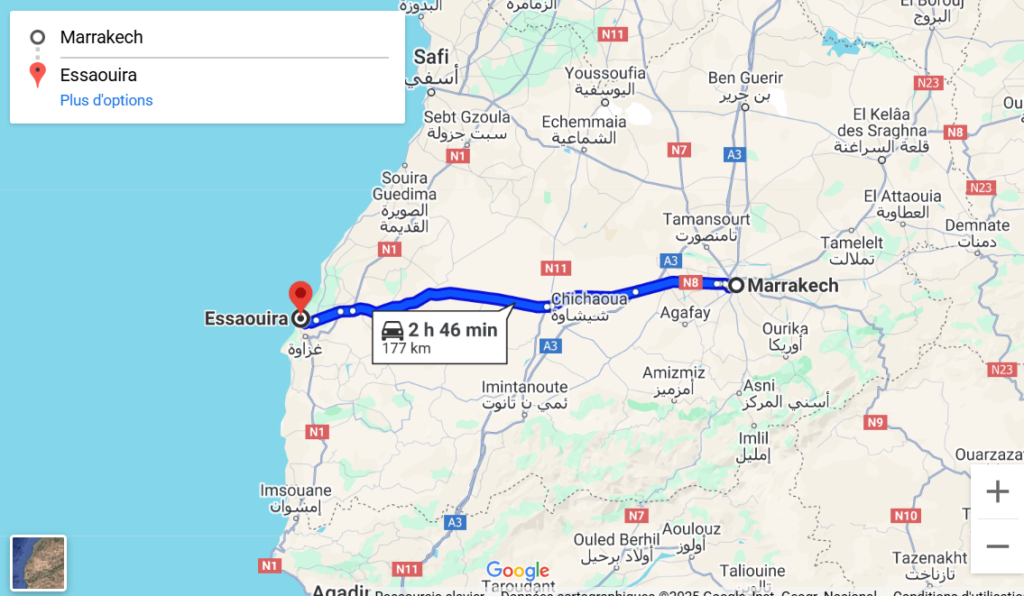 Tour privado de día completo a Essaouira desde Marrakech.